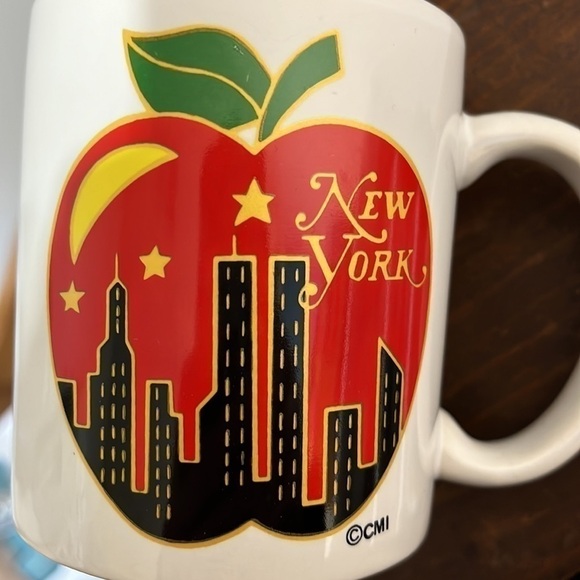 Big Apple Twin Towers New York Vintage Coffee Cup State Mug - Picture 6 of 8